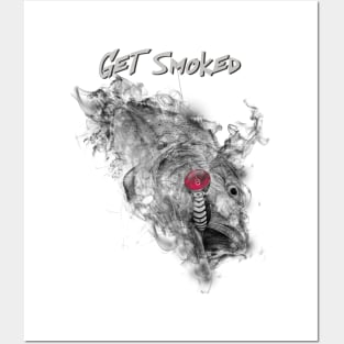 get smoked front print Posters and Art